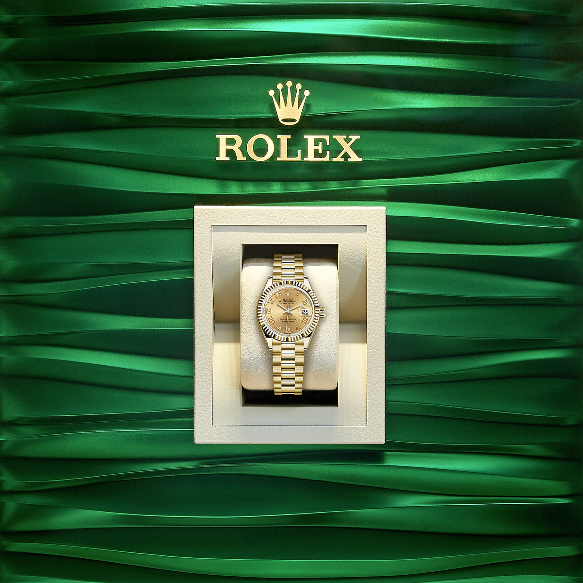 Lady-Datejust 28, 18k Yellow Gold, Ref# 279178-0022