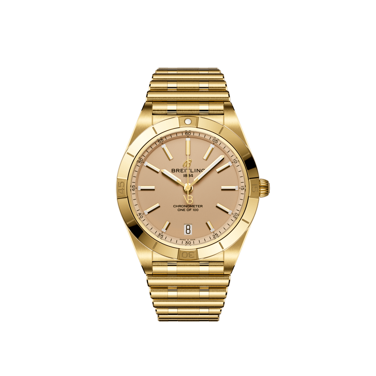 Breitling Chronomat Automatic 36 Victoria Beckham, 18k Yellow Gold, Ref# K103801A1A1K1, Unworn 2024