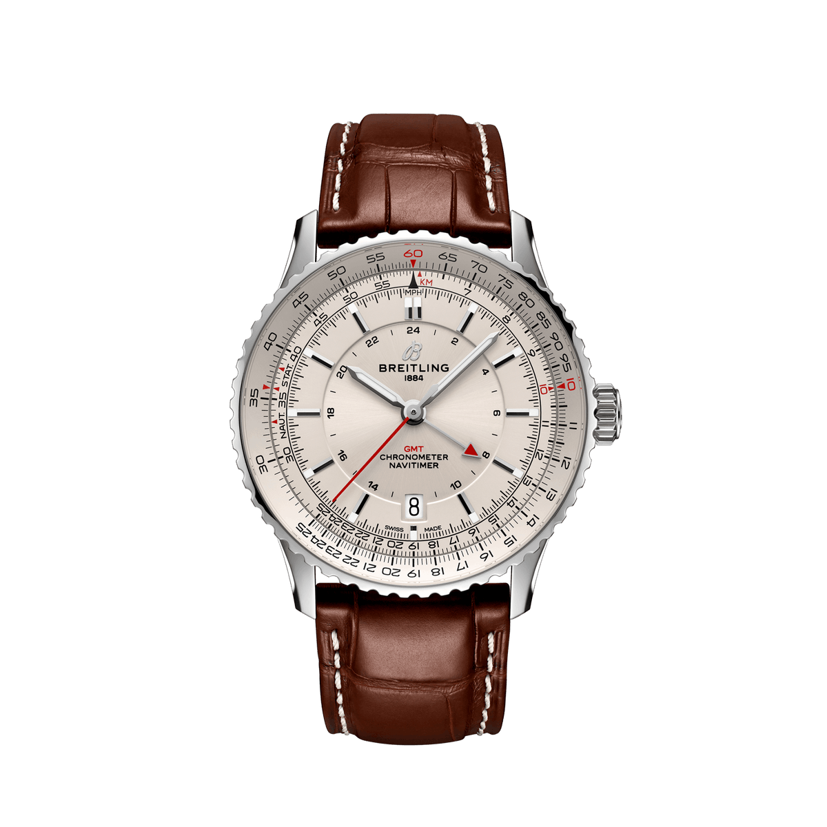 Breitling Navitimer Automatic GMT 41, Stainless Steel, Ref# A32310211G1P1, Unworn 2024