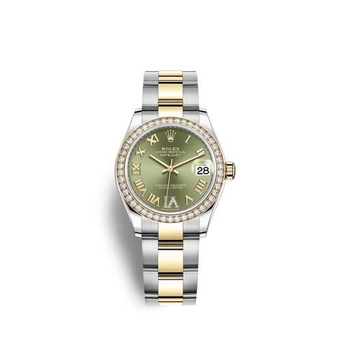 Datejust 31, Oystersteel, 18kt Yellow Gold and diamonds, Ref# 278383RBR-0015