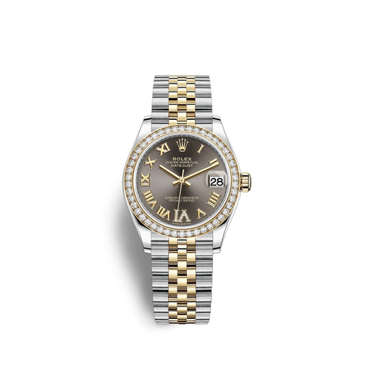 Datejust 31, Oystersteel, 18kt Yellow Gold and diamonds, Ref# 278383RBR-0018