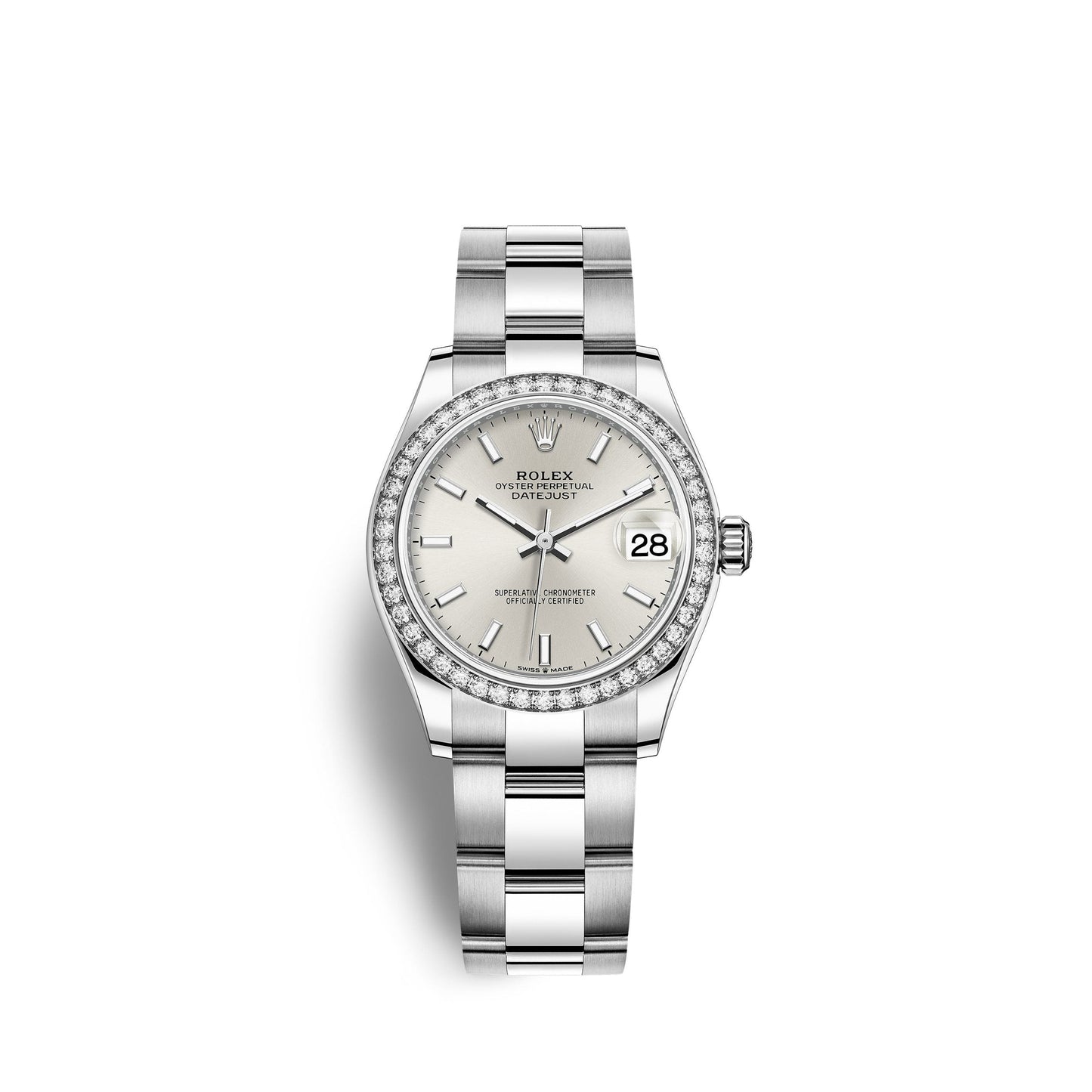 Lady-Datejust 28, Oystersteel and 18k White Gold, Ref# 279384RBR-0008